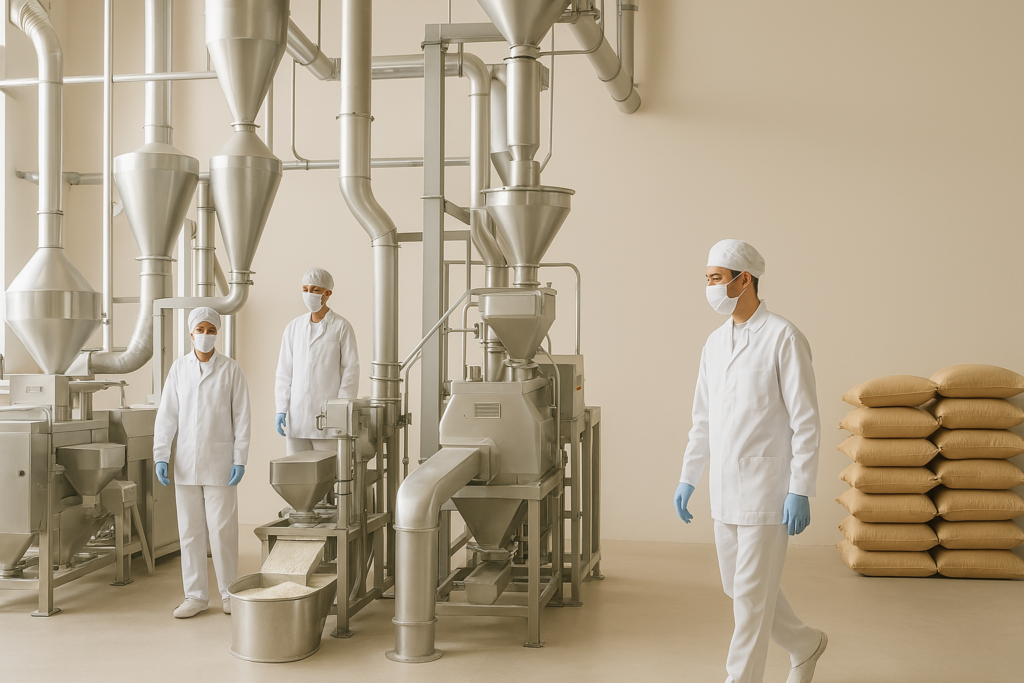 VitProFiber modern flour manufacturing unit with hygienic setup