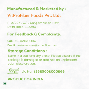 Manufacturing and Crafting Details of VitPro Fiber Multi Millet Atta