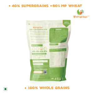 VitPro Fiber Low GI Multi Millet Atta Back Packaging